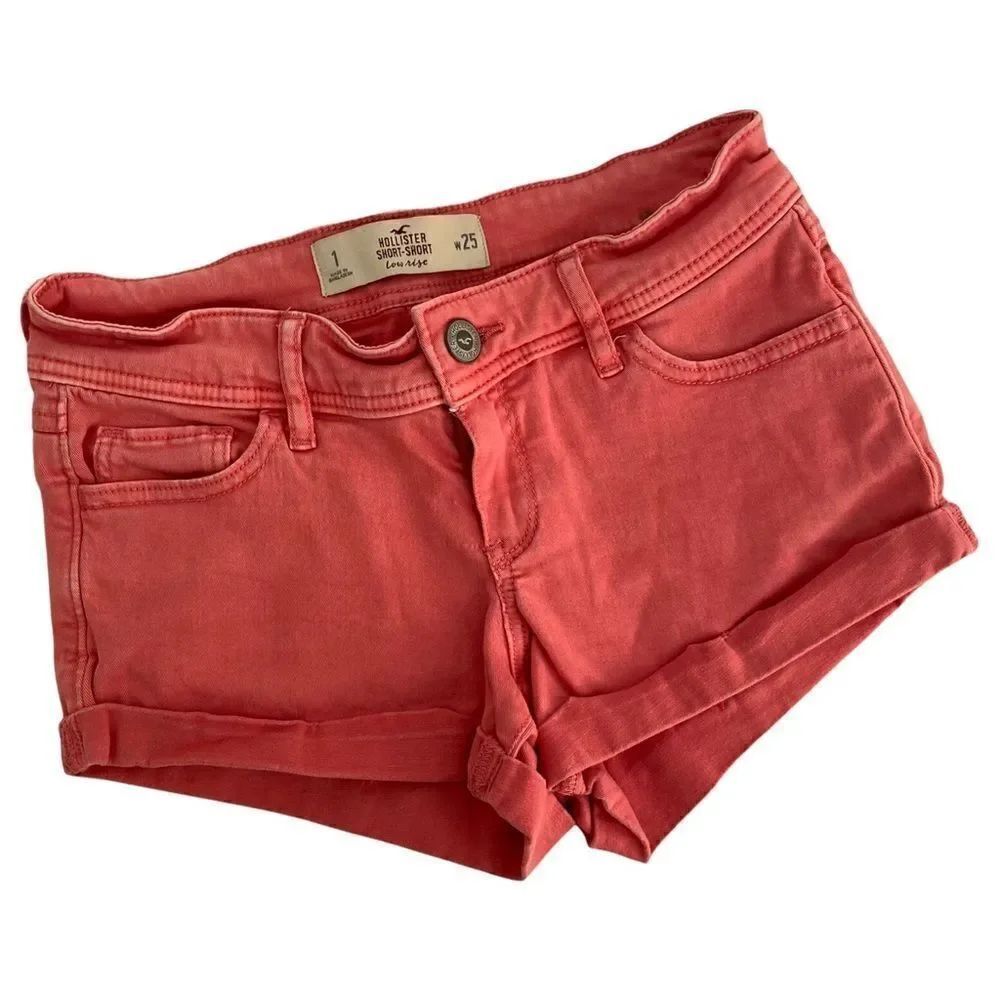 Hollister Short-Short Low Rise Jean Shorts in Size W 25